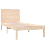 vidaXL Cadre de lit sans matelas 75x190 cm bois massif