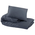 vidaXL Ensemble de housse de couette Anthracite 200x200 cm Coton