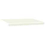 vidaXL Auvent Rétractable Crème 400 x 200 cm tissu