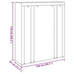 vidaXL Armoire avec compartiments et tiges 45 x 150 x 176 cm Noir