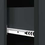 vidaXL Armoire à tiroirs Noir 33 x 34 5 x 87 cm Bois d'ingénierie