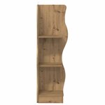 vidaXL Étagère d'angle Chêne artisanal 34 x 33 x 102 cm