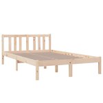 vidaXL Cadre de lit sans matelas bois massif 120x200 cm
