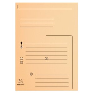 Paquet De 25 Chemises 2 Rabats Super 210 Contact - 24x32cm - Couleurs Assorties - X 5 - Exacompta