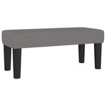 vidaXL Sommier à lattes de lit avec matelas gris foncé 120x190cm tissu