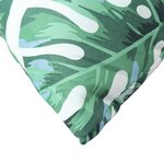 vidaXL Coussins de palette lot de 3 motif de feuilles tissu Oxford