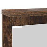 vidaXL Porte-manteau mural avec étagère Chêne fumé 84 x 10 x 80 cm