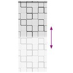 vidaXL Store enrouleur de douche avec cassette largeur du tissu 86 cm