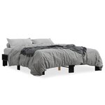 vidaXL Cadre de lit sans matelas noir 150x200 cm
