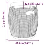 vidaXL Boîte de rangement de jardin 4 en 1 noir polypropylène