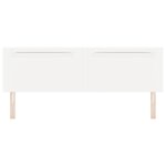Tête de lit design simple blanc pur 180 cm en simili cuir