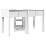 vidaXL Lit Superposé pour Enfants Blanc 75 x 190 cm Bois d'ingénierie