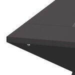 vidaXL Braise Noir 60 x 60 x 50 cm Acier laminé à froid