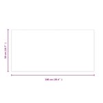 vidaXL Plaque en verre de cheminée Transparent 100 x 50 cm Verre