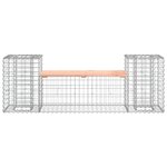 vidaXL Banc de jardin design gabion 183x41x60 5 cm bois massif douglas