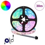 vidaXL Bande LED 12 Pièces Noir et Transparent 2500 mm