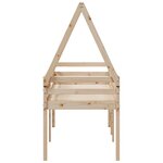 vidaXL Lit haut sans matelas 80x200 cm bois de pin massif