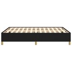 vidaXL Cadre de lit sans matelas noir 140x200 cm tissu