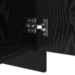 vidaXL Buffet Chêne noir 70 x 41 x 75 cm Bois d'ingénierie