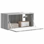 vidaXL Meuble TV mural Gris Sonoma 60 x 31 x 29.5 cm Bois d'ingénierie