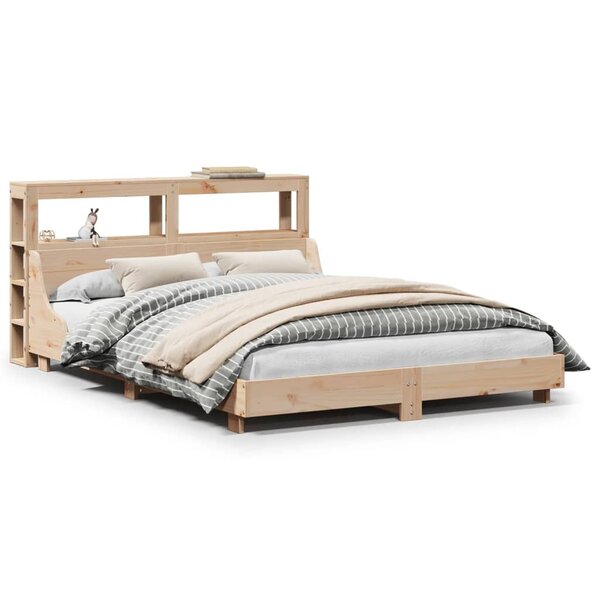 vidaXL Cadre de lit sans matelas 150x200 cm bois de pin massif