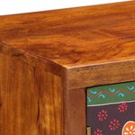 vidaXL Buffet multicolore 90x35x60 bois massif d'acacia