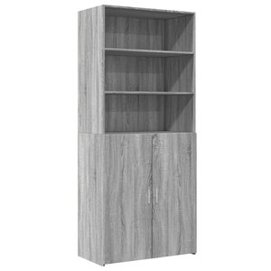 vidaXL Buffet haut sonoma gris 80x42 5x185 cm bois d'ingénierie