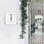 Boîte aux Lettres en Acier avec Porte-journaux  Chance E7001  Blanc