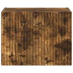 vidaXL Meuble TV mural Chêne fumé 60 x 31 x 29.5 cm Bois d'ingénierie