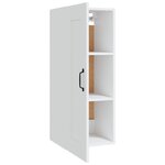 vidaXL Armoire suspendue Blanc 35x34x90 cm Bois d'ingénierie