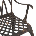vidaXL Chaise de jardin 2 Pièces Bronze 55 x 56 5 x 91cm Aluminium