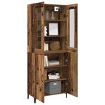 vidaXL Haut Armoire 2 Pièces Bois ancien Bois d'ingénierie