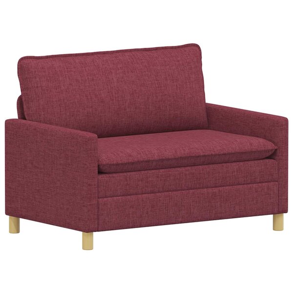 vidaXL Canapé Bordeaux 126 x 81 x 87 5 cm Tissu