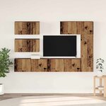 vidaXL Ensemble meuble TV 6 Pièces Bois Ancien Bois d'ingénierie