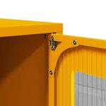 vidaXL Meuble TV jaune moutarde 100 5x39x60 5 cm acier
