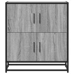 vidaXL Buffet sonoma gris 68x35x76 cm bois d'ingénierie