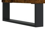 vidaXL Table basse chêne fumé 60x50x40 cm bois d'ingénierie