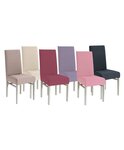 Housse de chaise extensible 23 x 18 x 18 cm - Rose