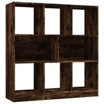 vidaXL Bibliothèque Chêne fumé 97 5x29 5x100 cm Bois d'ingénierie