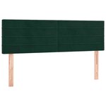 vidaXL Sommier à lattes de lit et matelas Vert foncé 140x200cm Velours