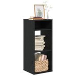 vidaXL Bibliothèque noir 34x31x80 cm bois d'ingénierie