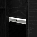 Buffet en Chêne Noir 60x30x70 cm en Bois d'Ingénierie