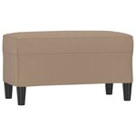 vidaXL Banc Cappuccino 70x35x41 cm Similicuir