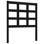 vidaXL Tête de lit Noir 80 5x4x100 cm Bois massif de pin