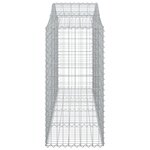 vidaXL Paniers à gabions arqués 40 Pièces 200x50x100/120 cm fer galvanisé