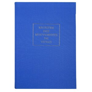 Registre 'Mouvements de titres'  297 x 210 mm LE DAUPHIN