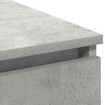 vidaXL Meuble TV avec LED Gris béton 180 x 38 x 49 cm