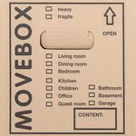 vidaXL Boîte de Déménagement 20 Pièces Marron 59 x 31.5 x 31.5 cm Carton