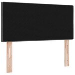 vidaXL Tête de lit avec tête de lit Gris foncé 90 cm Cuir synthétique