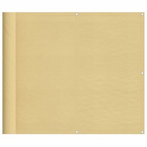 vidaXL Écran de balcon sable 90x700 cm 100  polyester oxford